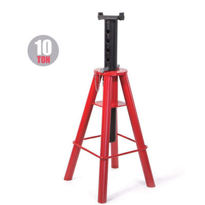 10-12Ton Jack Stands: Inclined Teeth, Cast Iron Post for Heavy Trucks/Loaders/Agriculture