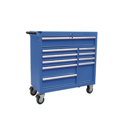 Tool Cabinet: 10-Drawer, 300kg Load, 5" Casters for Garage/Workshop/Warehouse