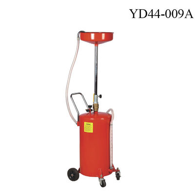 YD44-009/009A 18Gal Self-Evac Oil Drainer: 46-70" Height, 8" Hose, for Trucks/Agri/Shops