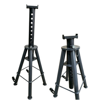 12 Ton Capacity Pin Type Jack Stand with Safety Pin and Angled Teeth Post Lock and Large Saddle Surface Area